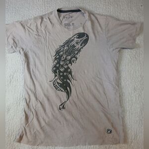 Volcom Boys T-Shirt Size L 100% Cotton Gray Black Graphic